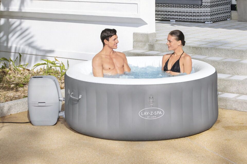Lay-Z-Spa 60037 St. Lucia AirJet Şişme Spa Havuzu, 2-3 kişilik