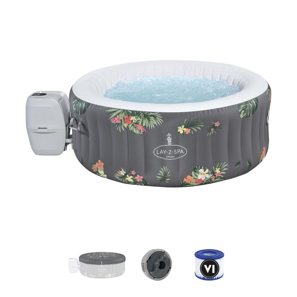 Lay-Z-Spa 60061 Aruba Signature AirJet Şişme Spa Havuzu, 2-3 kişilik