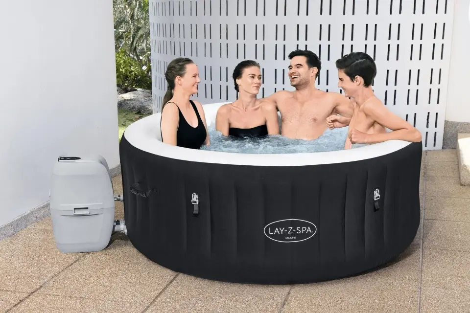 Lay-Z-Spa 60001 Miami AirJet Şişme Spa Havuzu, 2-4 kişilik