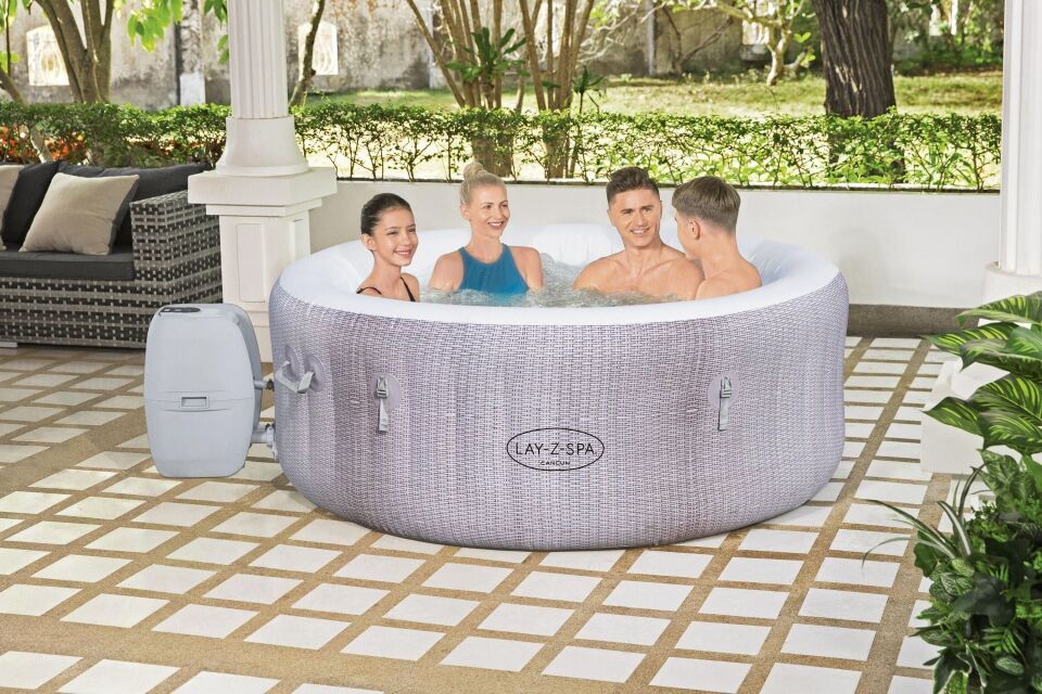 Lay-Z-Spa 60003 Cancun Signature AirJet Şişme Spa Havuzu, 2-4 kişilik
