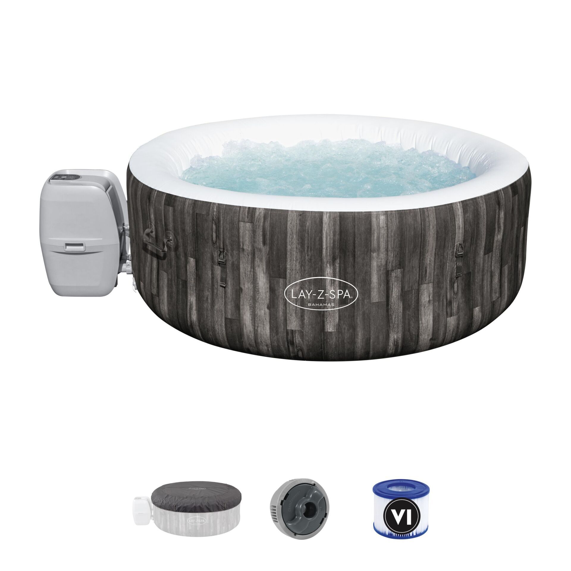 Lay-Z-Spa 60005 Bahamas AirJet Şişme Spa Havuzu, 2-4 kişilik