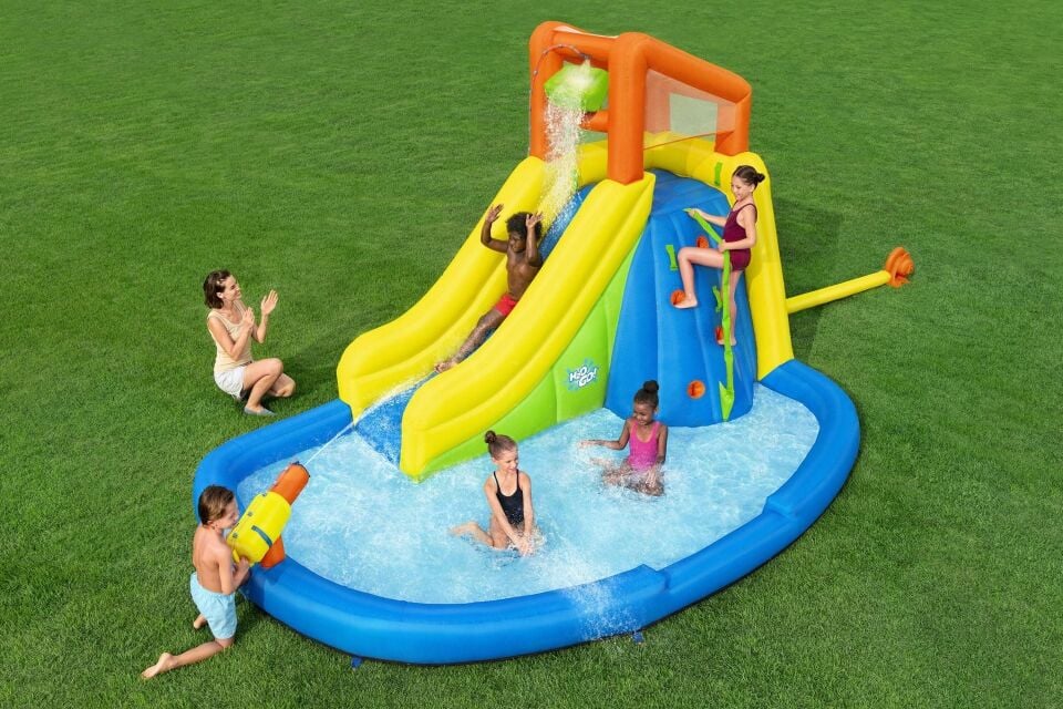 H2OGO! 53478 Mount Splashblast Çocuklar İçin Mega Şişme Su Parkı 2.67 m