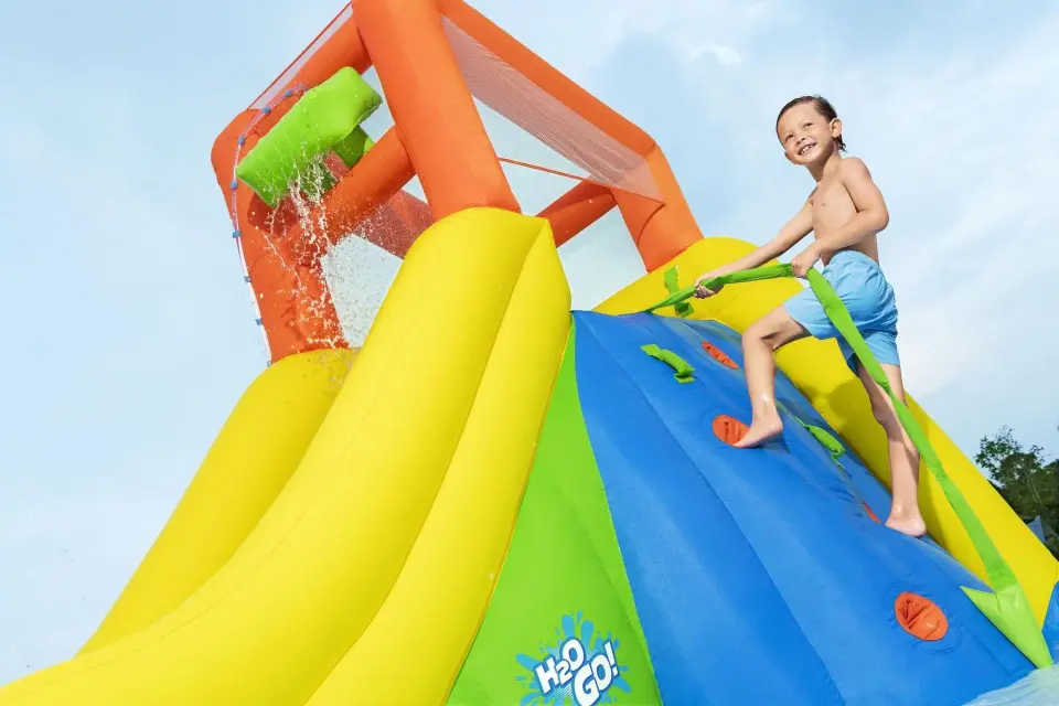 H2OGO! 53478 Mount Splashblast Çocuklar İçin Mega Şişme Su Parkı 2.67 m