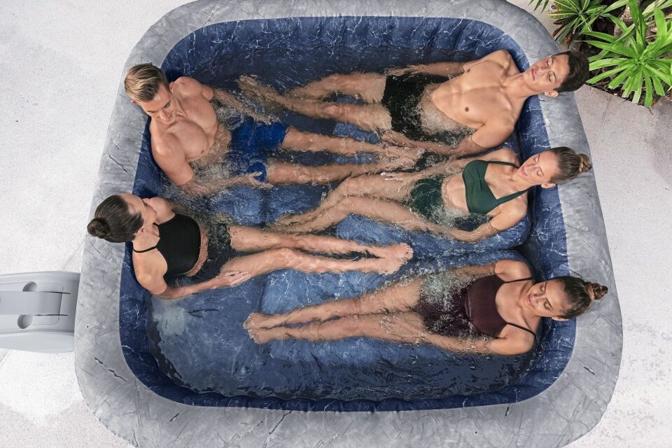 Lay-Z-Spa 6001Q San Francisco Smart HydroJet Pro Enerji Tasarruflu Şişme Spa Havuzu, Mobil Uygulama Kontrollü, 5-7 kişilik