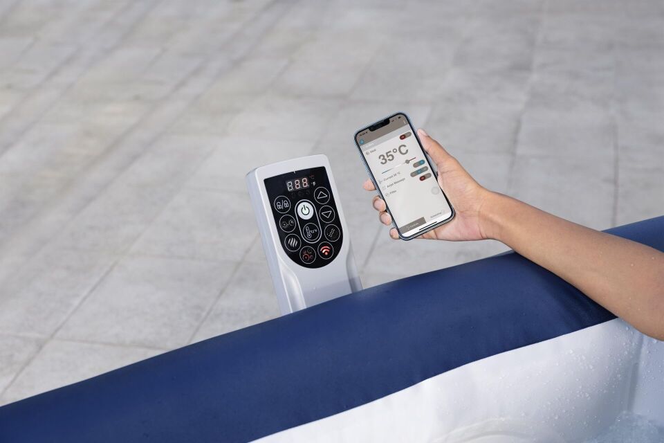 Lay-Z-Spa 6001H Hawaii Smart AirJet Enerji Tasarruflu Şişme Spa Havuzu, Mobil Uygulama Kontrollü, 4-6 kişilik