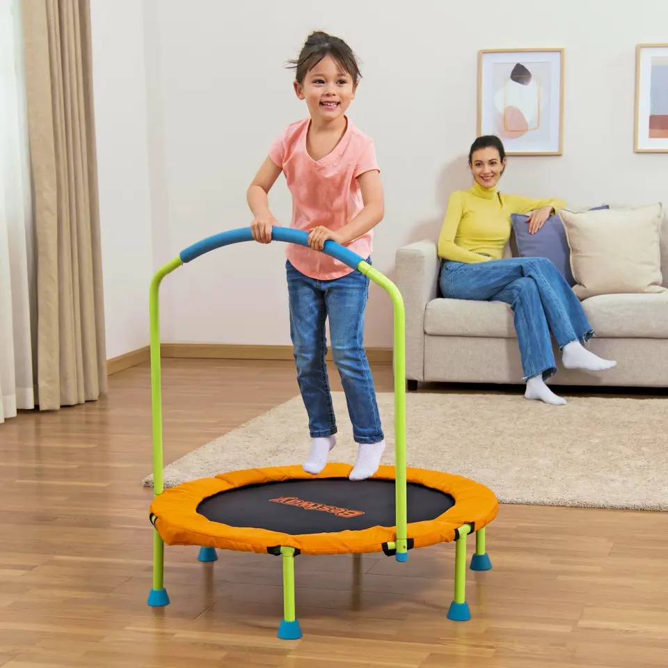 Bestway WonderJump Tutunma Kollu Çocuk Trambolini 3+ Yaş, Turuncu, 91 × 96 cm
