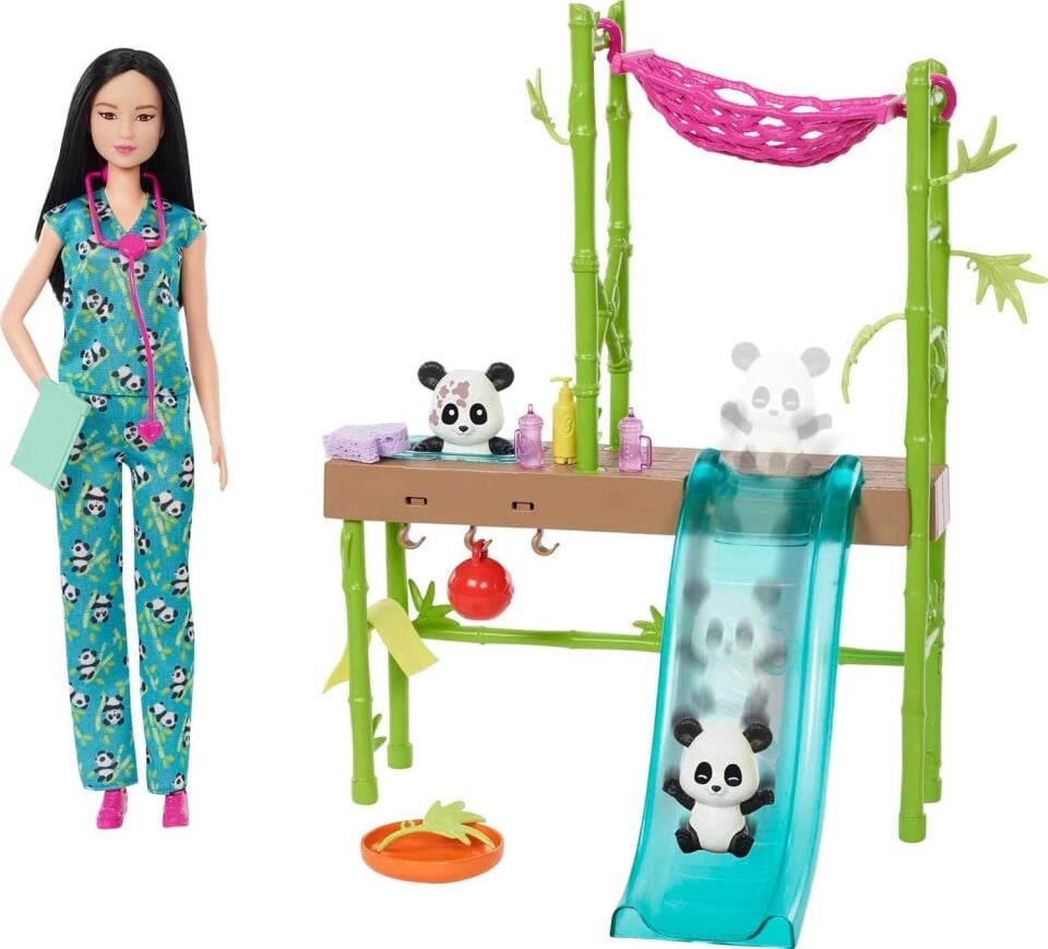Barbie Panda Bakım Oyun Seti HKT77