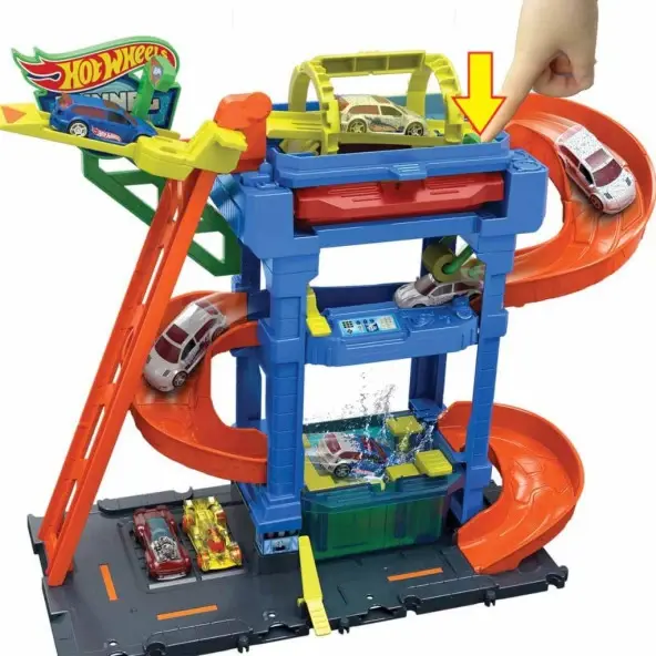 Keyforia Hot Wheels Oto Yıkama Oyun Seti HTN80 ve renk değiştiren oyuncak araba