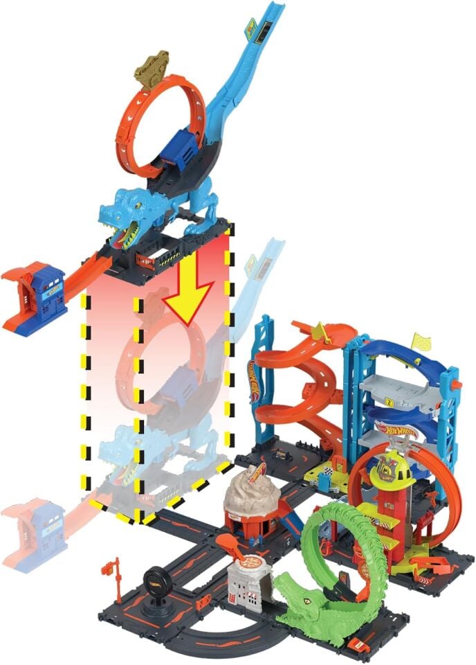 Hot Wheels Dinozor Ile Mücadele Oyun Seti HKX42