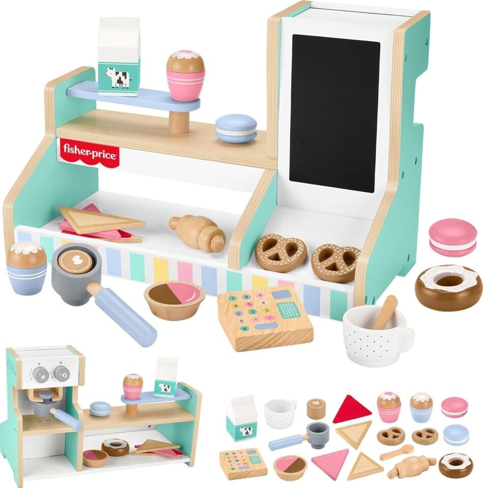 Fisher-Price Ahşap Kahve Dükkânı Seti HXV22