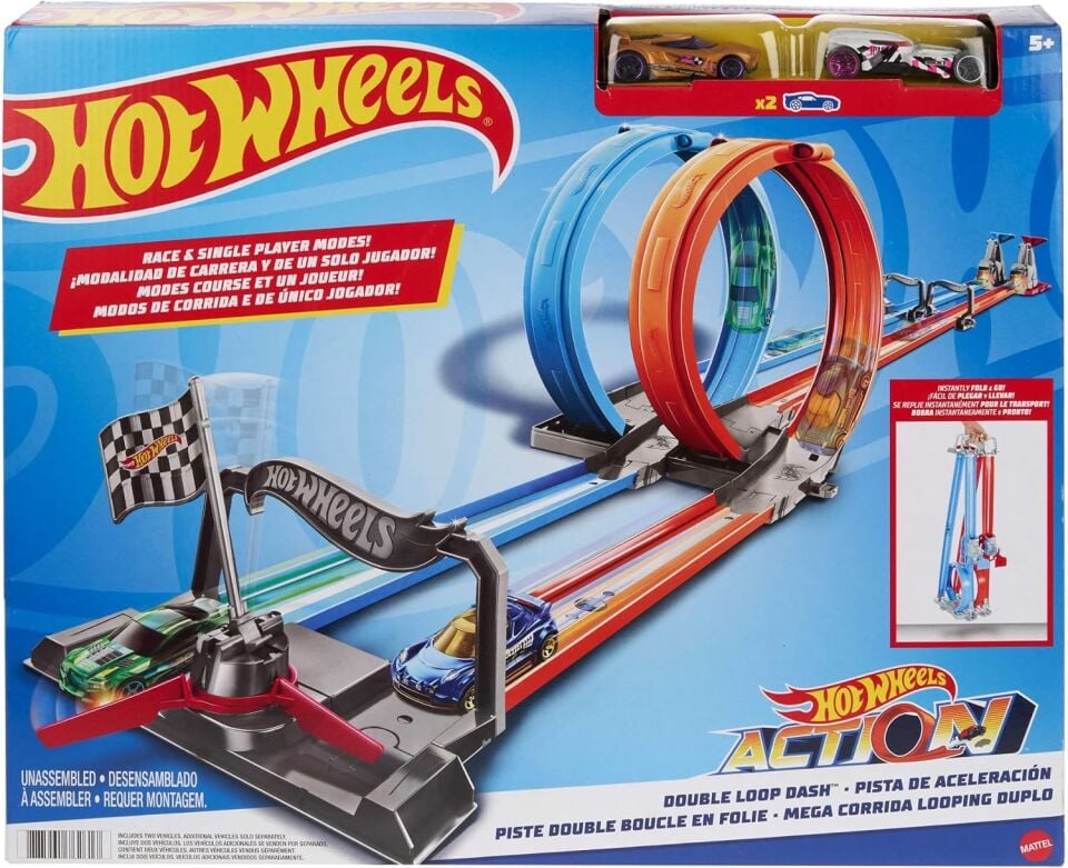 Hot Wheels Çift Çemberde Depar Pist Seti GFH85