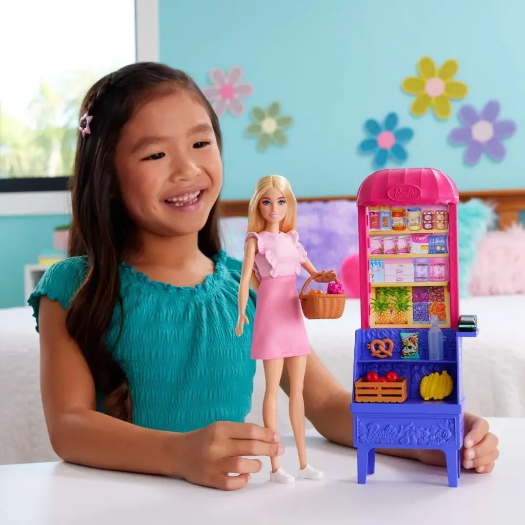 Barbie Malibu Markettebebek ve Oyun Seti JCT05
