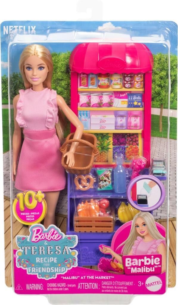 Barbie Malibu Markettebebek ve Oyun Seti JCT05