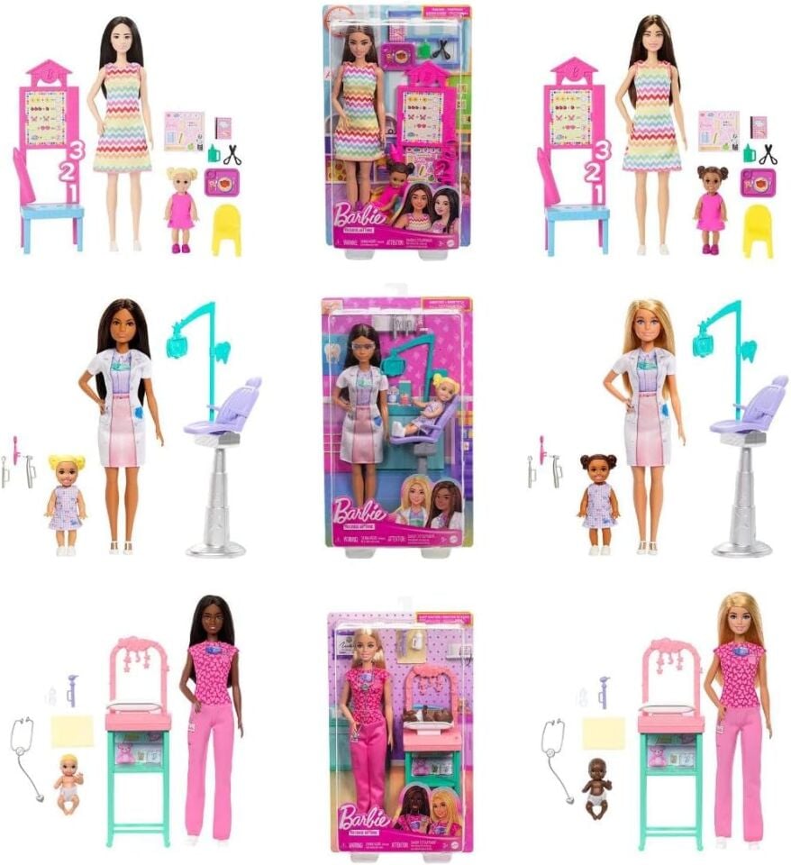 Barbie Bakım Temalı Kariyer Oyun Set JCR71