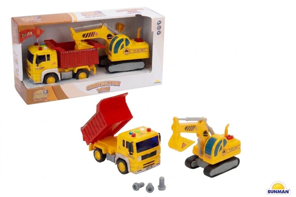 Sunman 1/20 İnşaat Araçları 2 Adet S00001999-WY570C