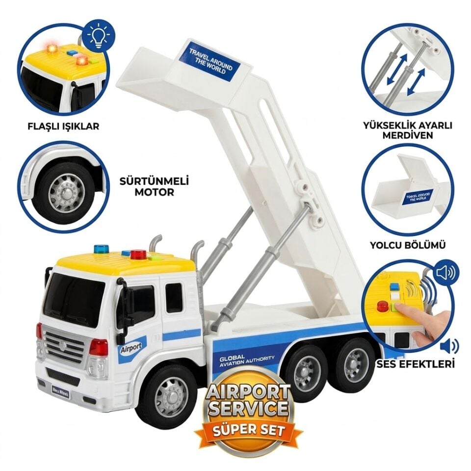 Sunman 1:16 Havaalanı Aracı Sürtünmeli Ses/Işık S00003965