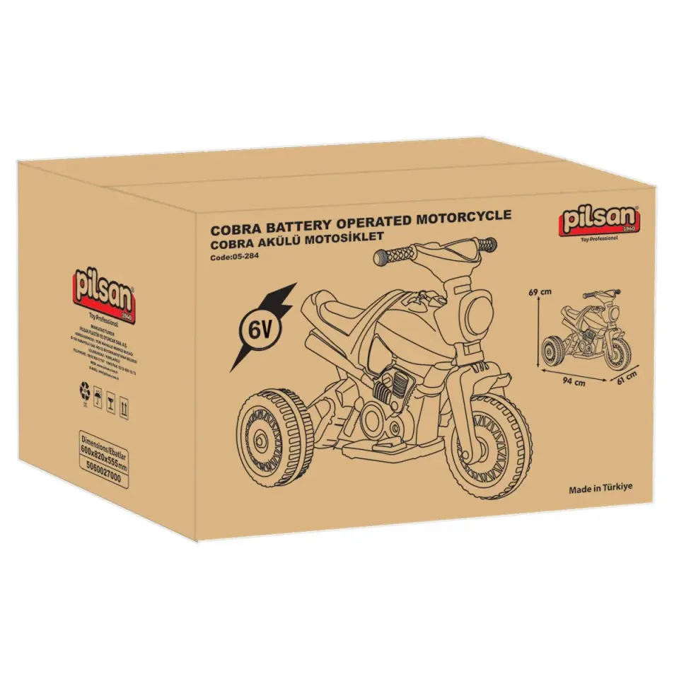 Pilsan Cobra 6 V Akülü Motor 05-284