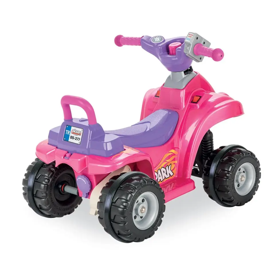 Pilsan Spark ATV 6 V Akülü Araba Metalik Pembe 05-277-P