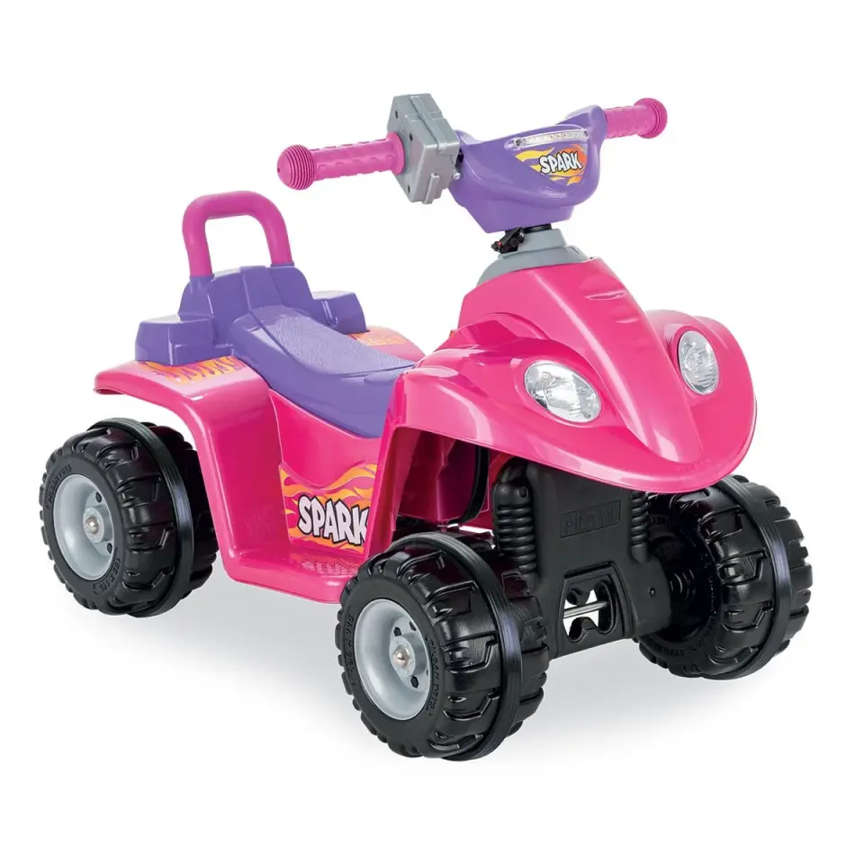 Pilsan Spark ATV 6 V Akülü Araba Metalik Pembe 05-277-P