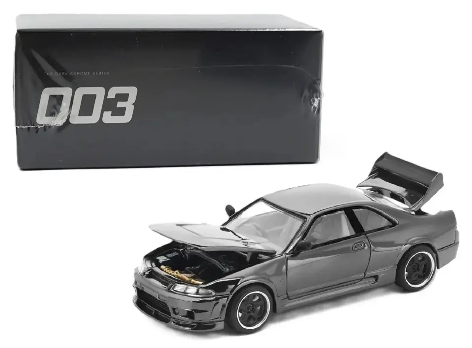 Pop Race GT-R R33 Dark Chrome PRDC003