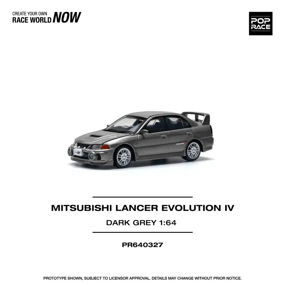 Pop Race Mitsubishi Lancer Evolution Iv Dark G PR640327
