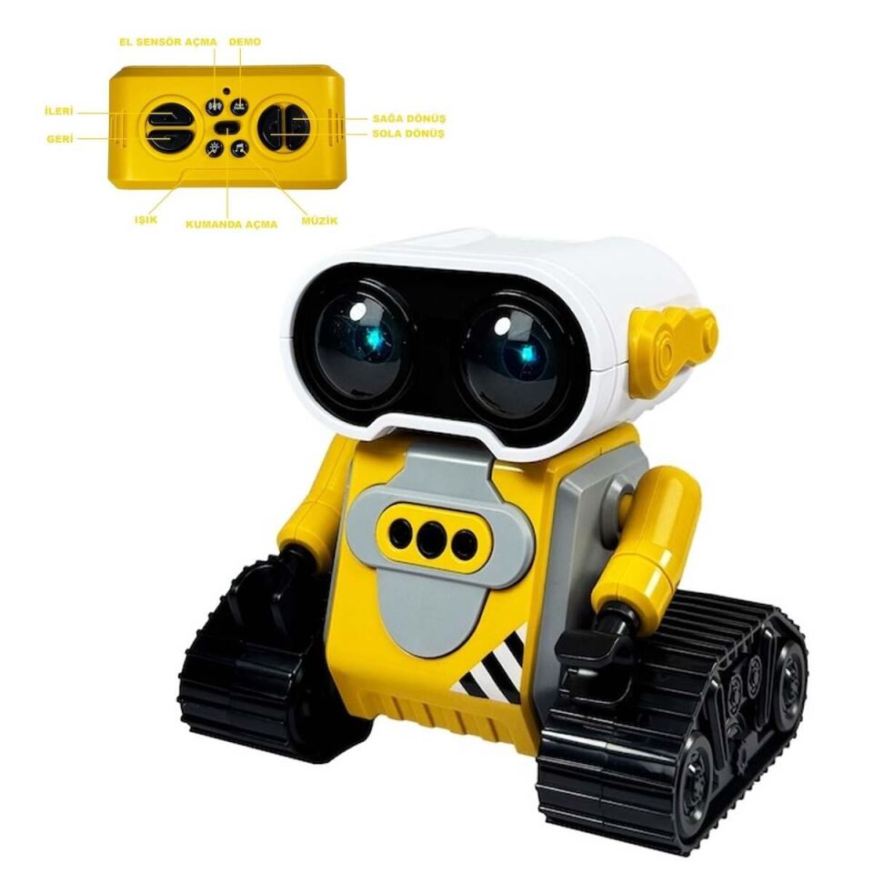 Vardem Uzaktan Kumandalıı Full Fonksiyon Sajlı 2,4g Robot Araba Sarı S-023-4582