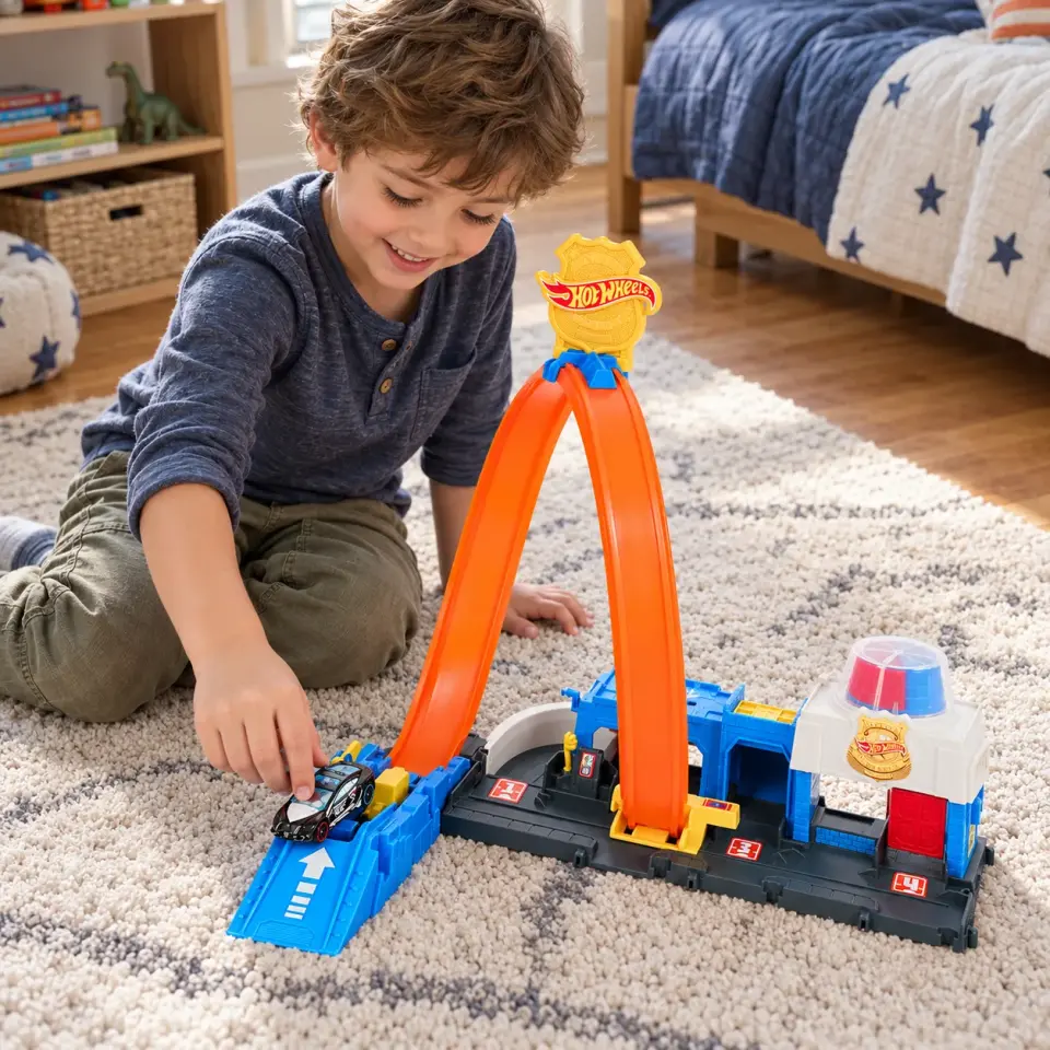 Hot Wheels Polis İstasyonu Oyun Seti JBM71