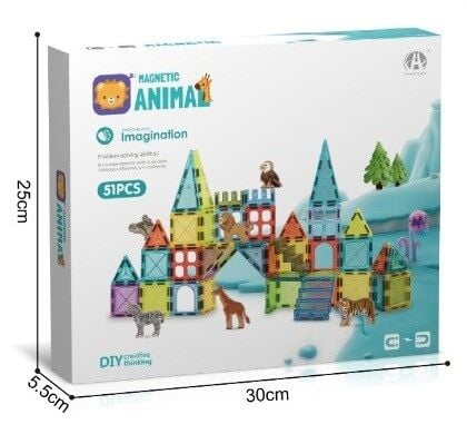 Kızılkaya Manyetik Vahşi Hayvanlar 5,5 cm 51 Parça CH1484