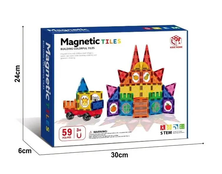 Kızılkaya Manyetik Bloklar 7,5 cm 59 Parça 188-M61