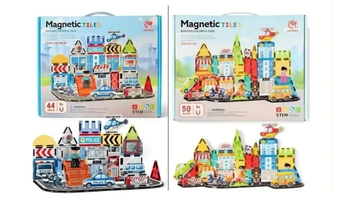 Kızılkaya Manyetik Bloklar 4 Asorti 7,5 cm 50 Parça 188-M503