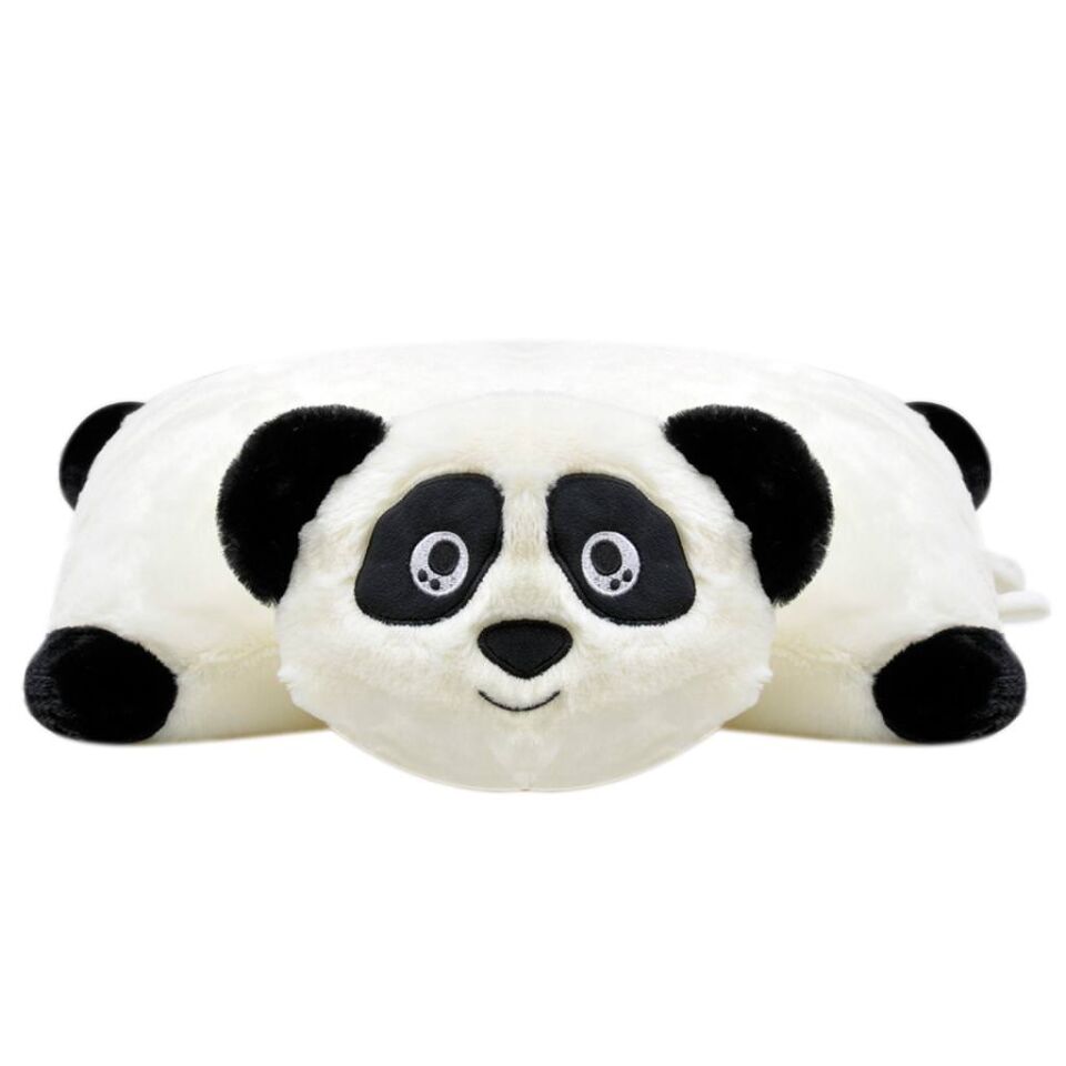 Panda Peluş Dekoratif Kırlent 40 cm Beyaz 1036