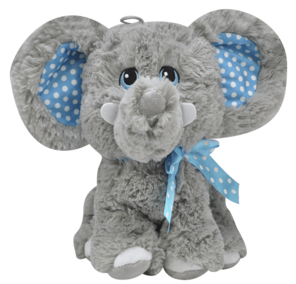 Fil Peluş Oyuncak 28 cm Mavi 1012