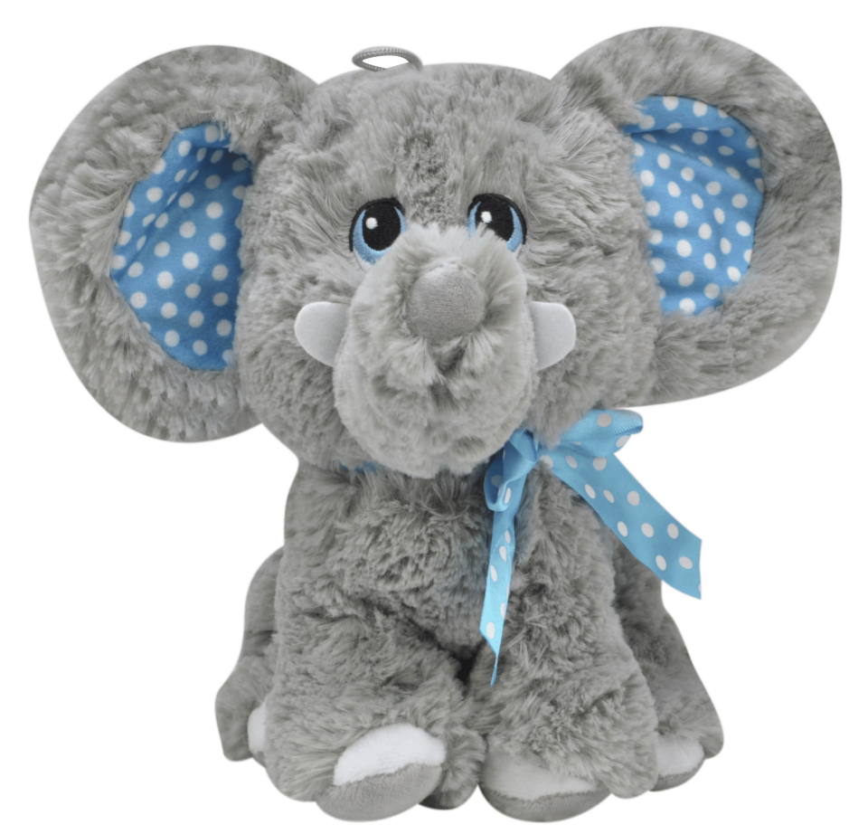 Fil Peluş Oyuncak 28 cm Mavi 1012