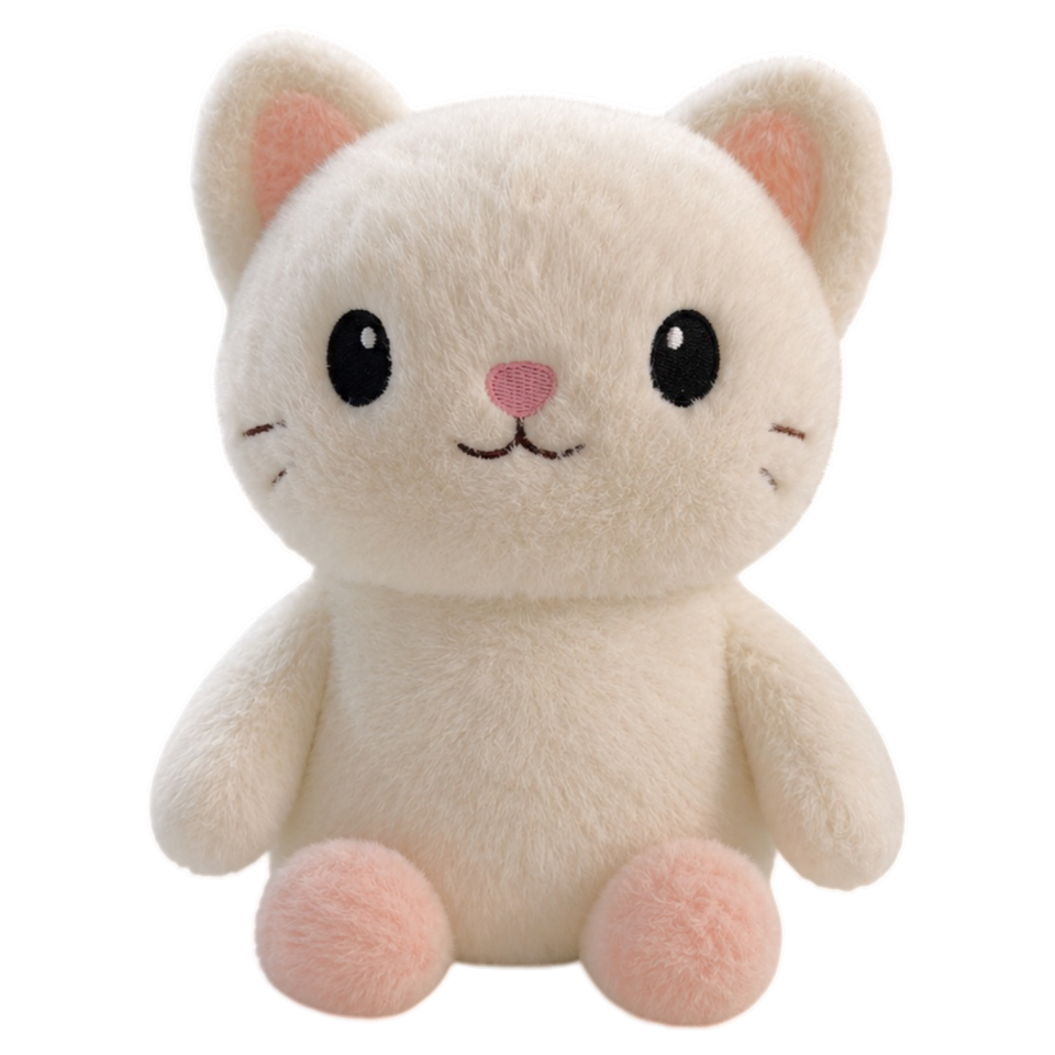 Kedi Peluş Oyuncak 20 cm Beyaz 2183