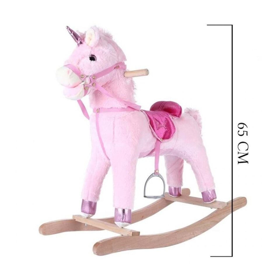 Sallanan At Oyuncak 65 cm Pembe 3505