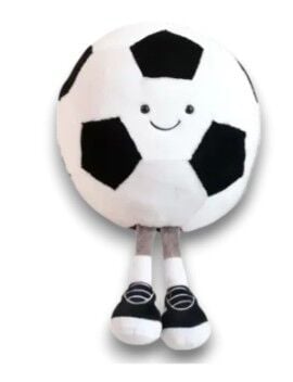 Peluş Futbol Topu 20 cm Siyah 4016