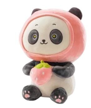 Panda Peluş Oyuncak 35 cm Pembe 4363