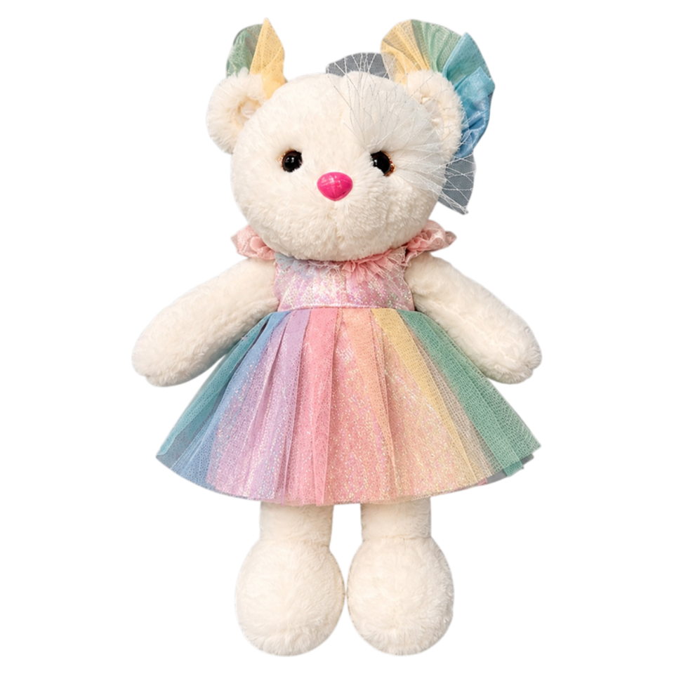 Ayıcık Peluş Oyuncak 23 cm Beyaz 4369