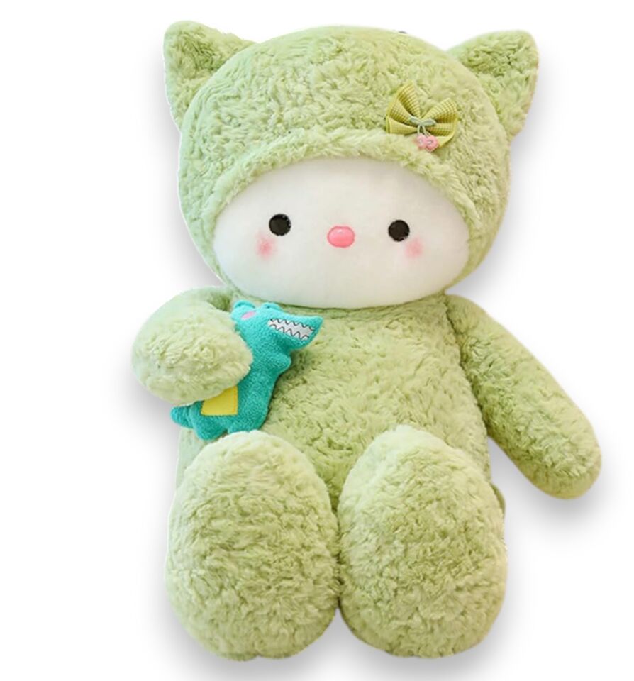 Kedi Peluş Oyuncak 45 cm Yeşil 4449