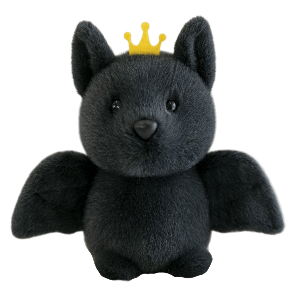 Yarasa Peluş Oyuncak 23 cm Gri 4483