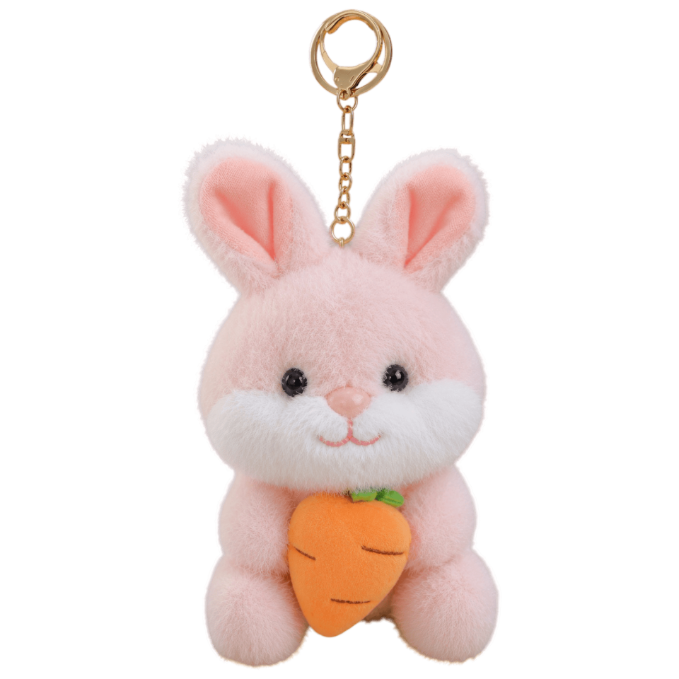 Tavşan Peluş Anahtarlık 12 cm Pembe 4497