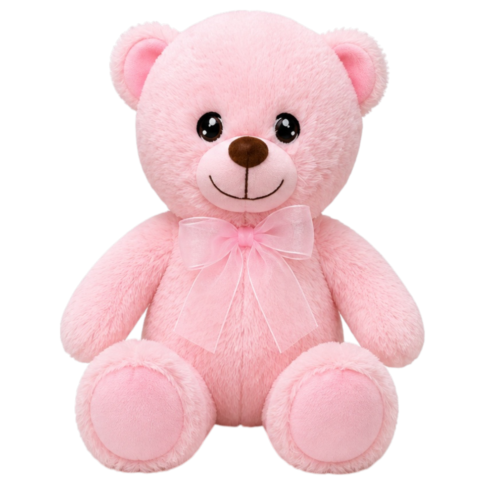 Ayıcık Peluş Oyuncak 25 cm Pembe 4558