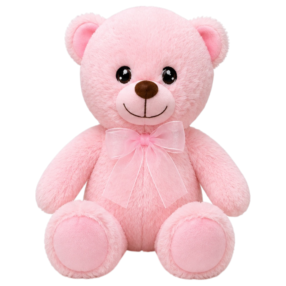 Ayıcık Peluş Oyuncak 25 cm Pembe 4558