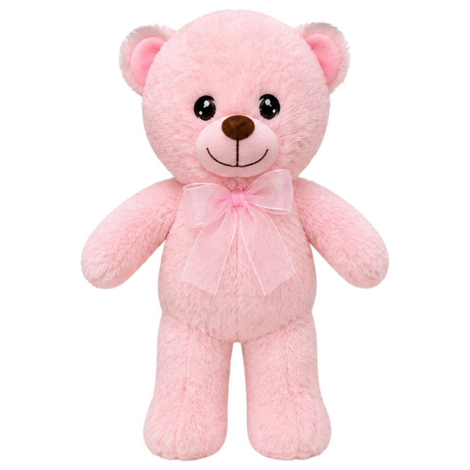 Ayıcık Peluş Oyuncak 25 cm Pembe 4558