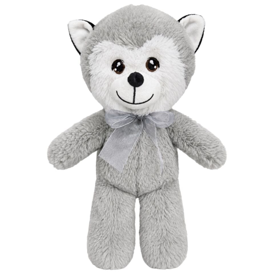 Husky Peluş Oyuncak 25 cm Gri 4559