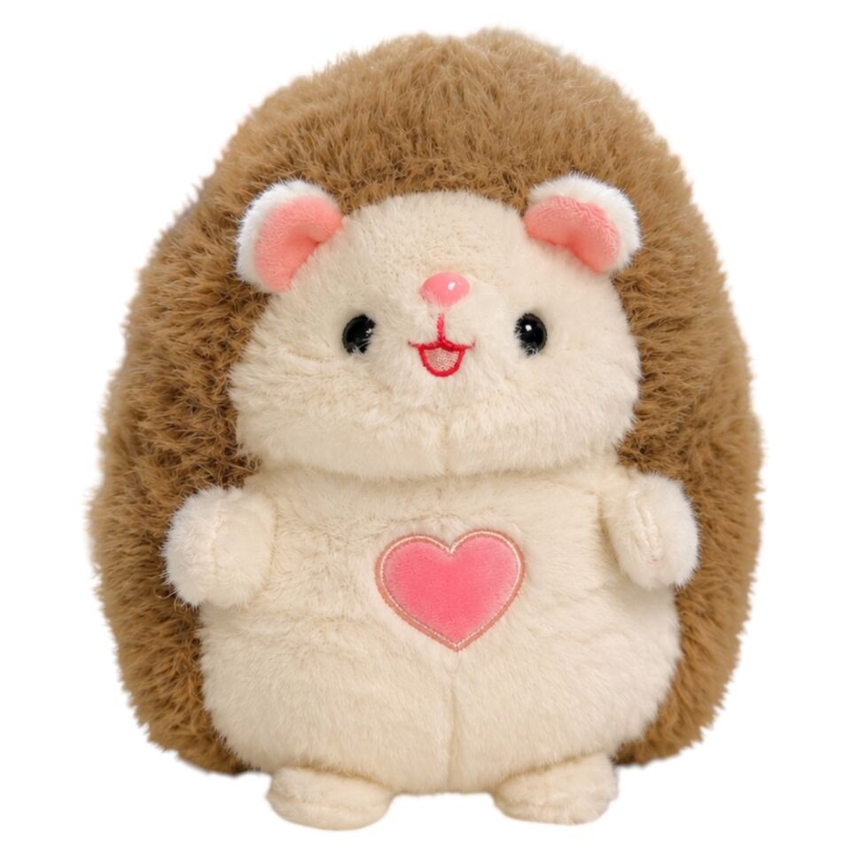 Kirpi Peluş Oyuncak 21 cm Kahverengi 4576
