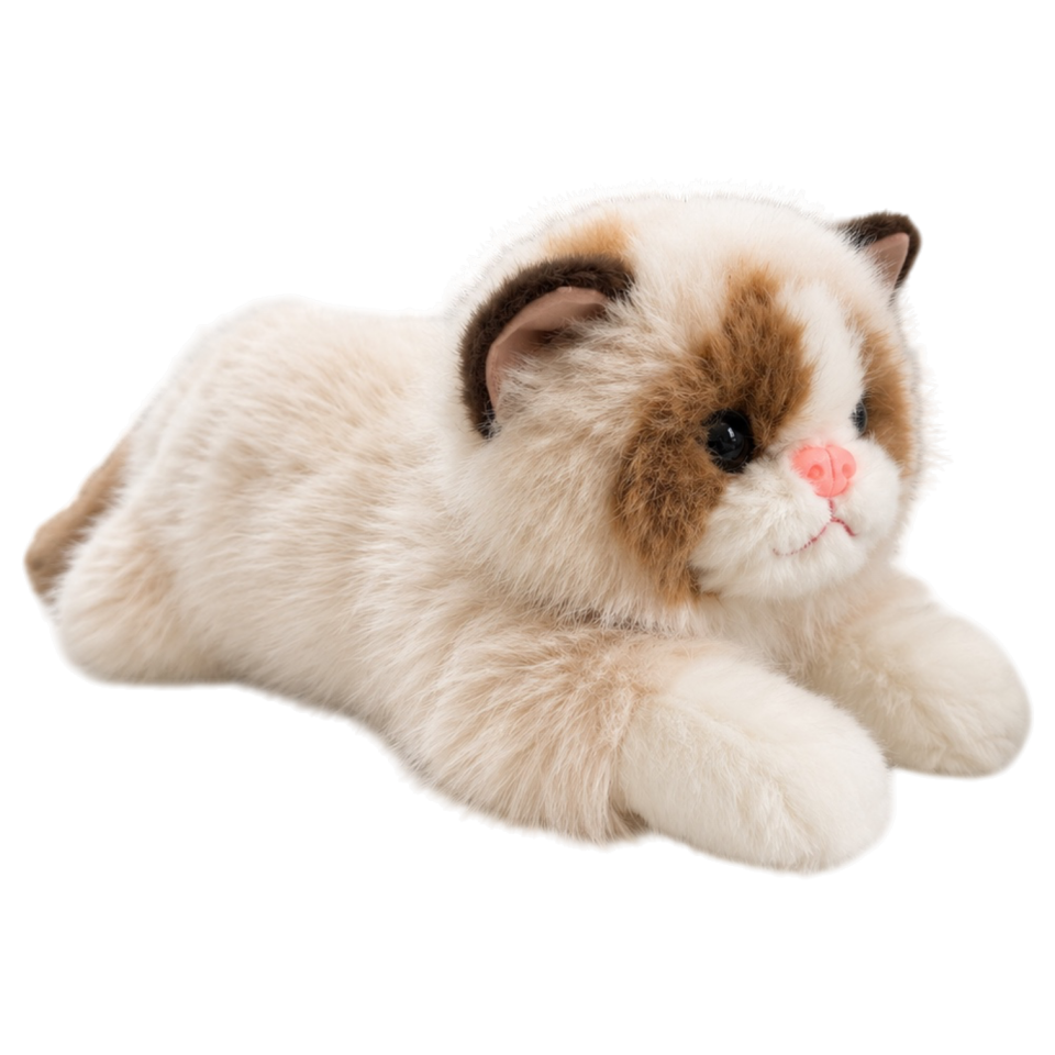 Kedi Peluş Oyuncak 50 cm Ekru 4581