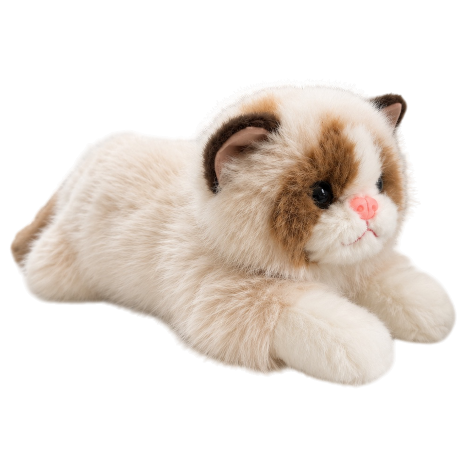Kedi Peluş Oyuncak 50 cm Ekru 4581