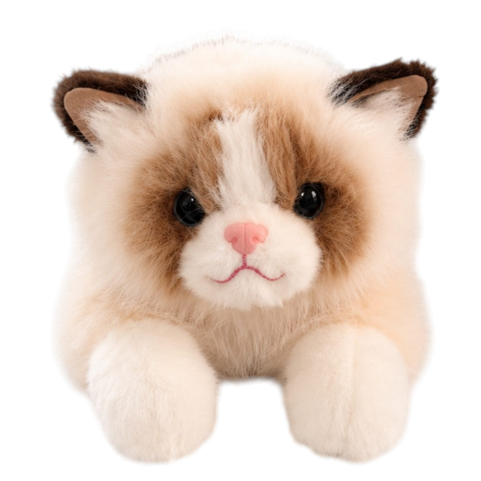 Kedi Peluş Oyuncak 50 cm Ekru 4581