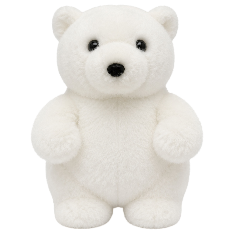 Kutup Ayısı Peluş Oyuncak 21 cm Beyaz 4584